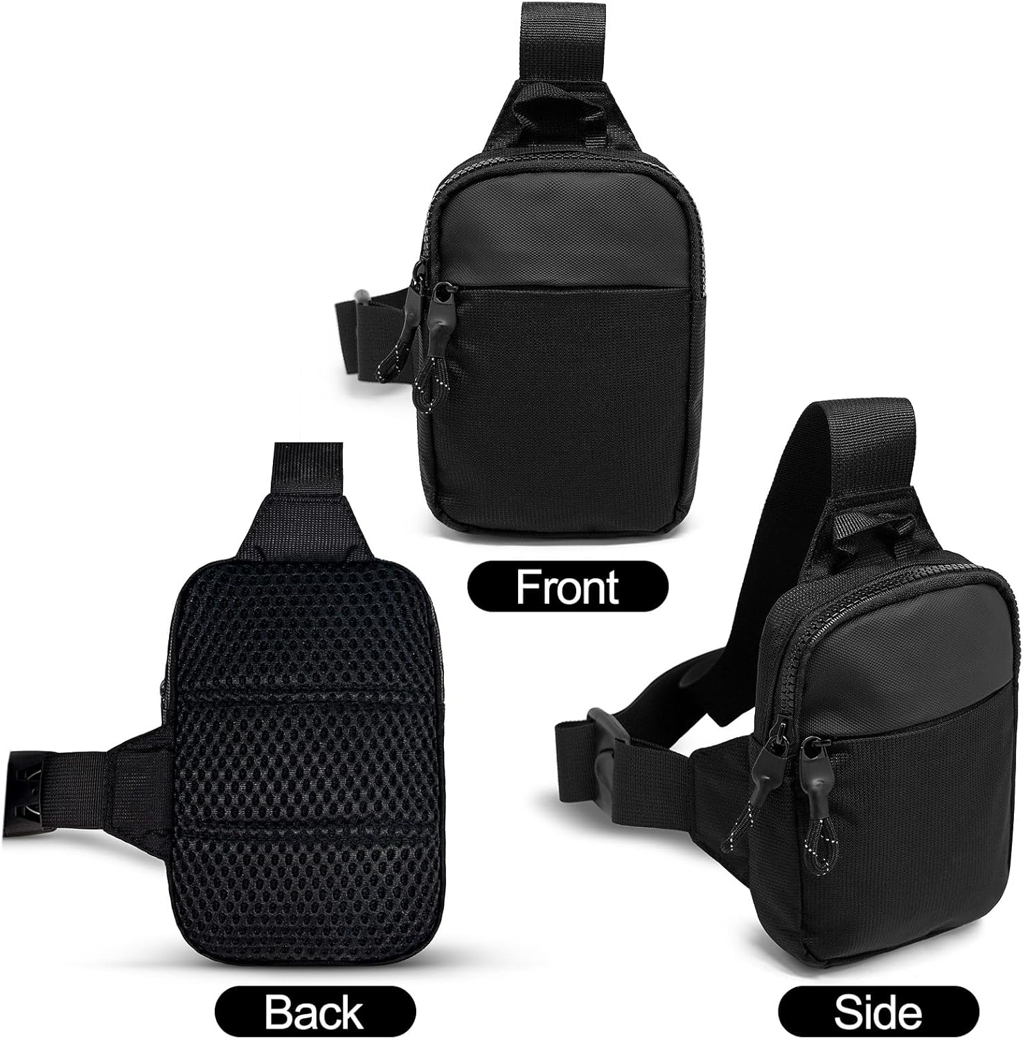 Mini Sling Bag Men Small Crossbody Bag Women Fanny Packs Casual Personal Pocket Bag Backpack Phone Chest Bag