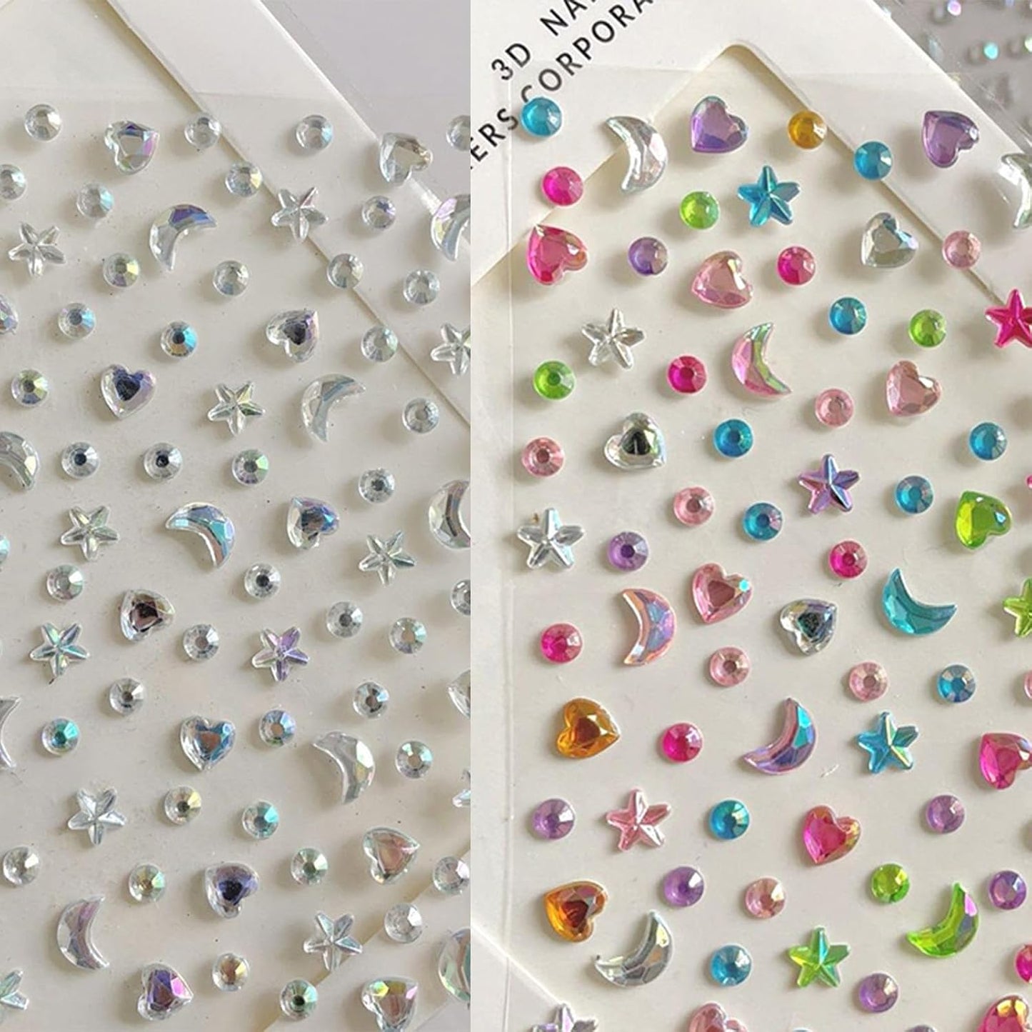 Self Adhesive Face Gems Stickers, Hair Gems Face Jewels Eye Jewels Rhinestones Festival Essentials Rave Accessories Rhinestone Stickers, Eye, Makeup for Kids,Women