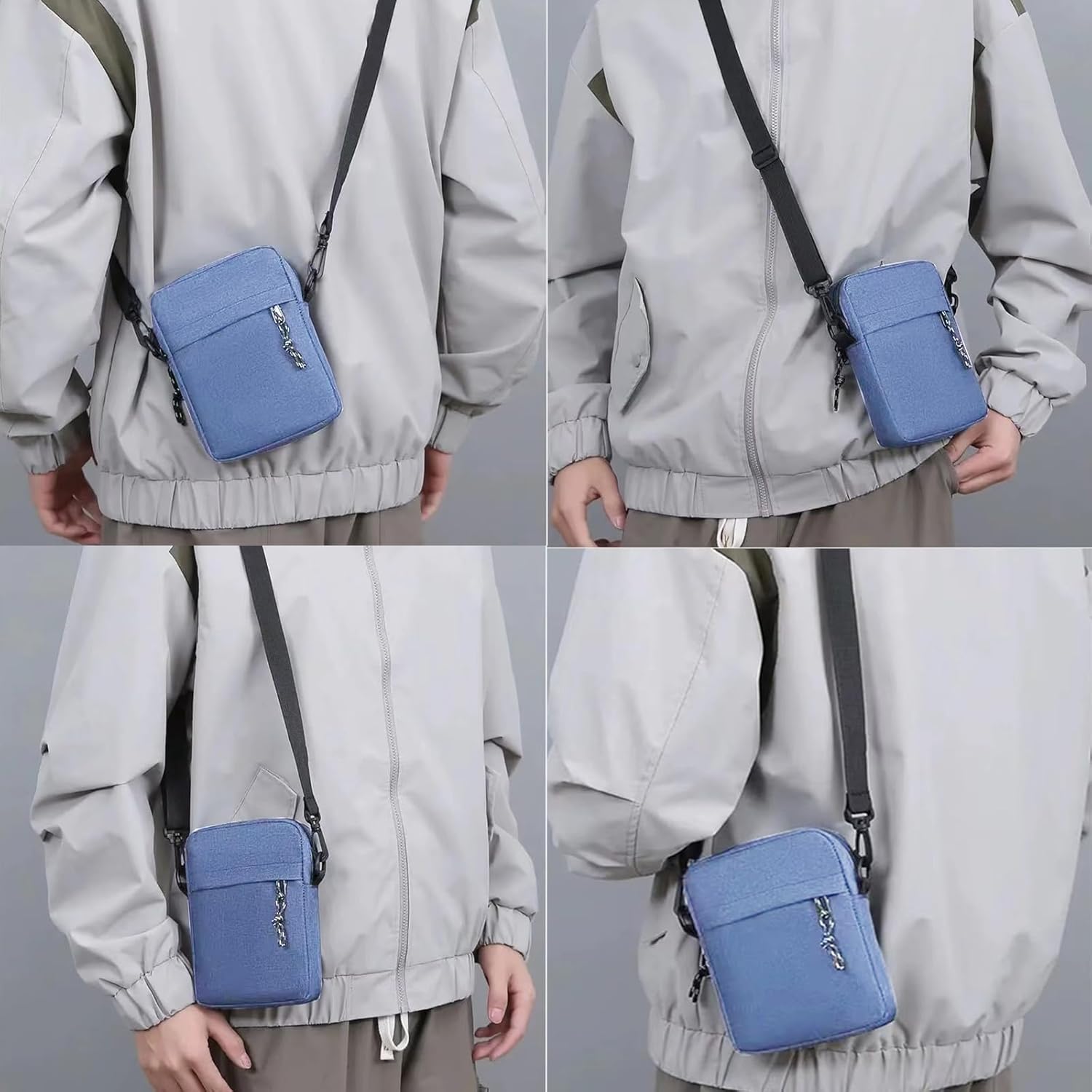 Small Crossbody Bags for Women, Mini Sling Purse for Men and Women, Casual Phone Chest Bag for Travelling Hiking