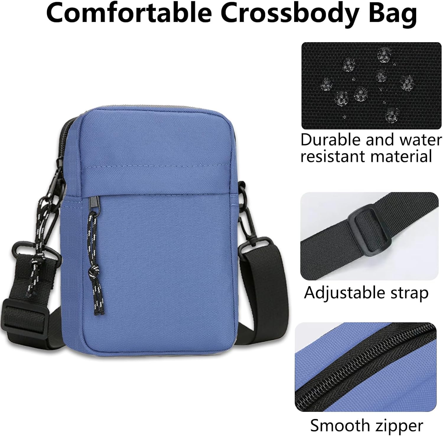 Small Crossbody Bags for Women, Mini Sling Purse for Men and Women, Casual Phone Chest Bag for Travelling Hiking