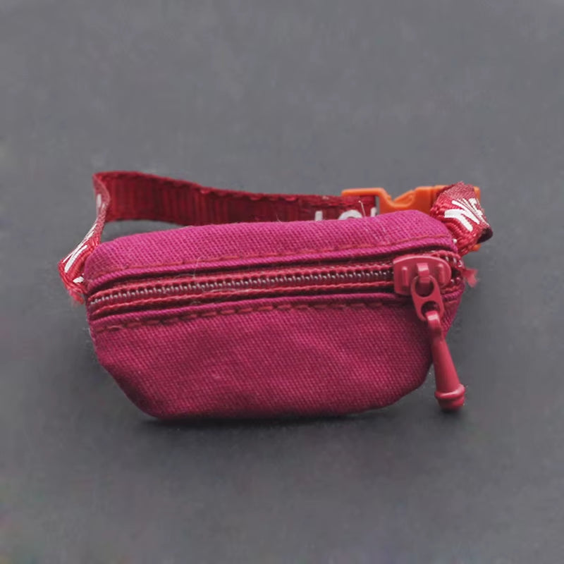 17Cm V1 V2 Labubu Crossbody Bag Cute 1/6 1/8 1/12 BJD Dolls DIY Waist Bags Cute 15Cm Idol Plush Doll Accessories Belt Bag Gift