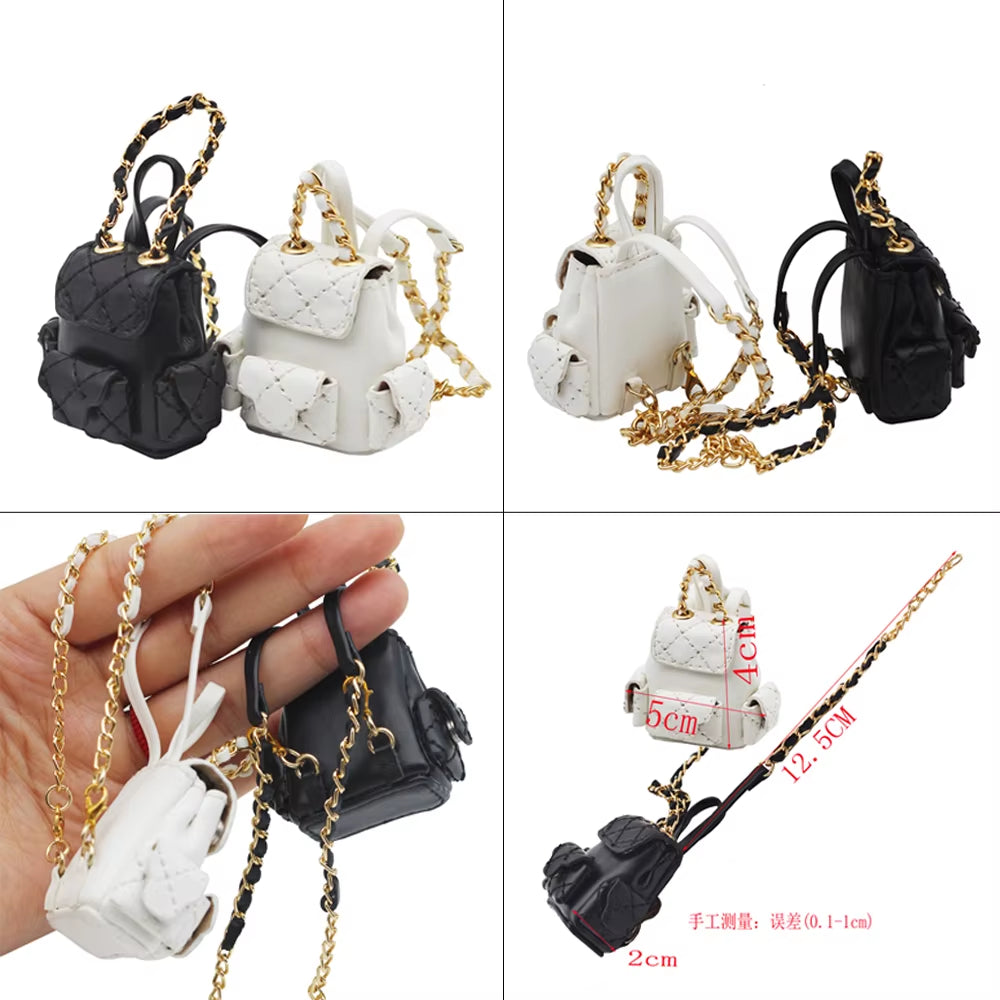 OB11 Bag (4*2.3Cm) ,For Labubu Macaron Upsetduck Liila and 15-20Cm Cotton Doll and 1/8 BJD Doll Backpack 1/12 BJD