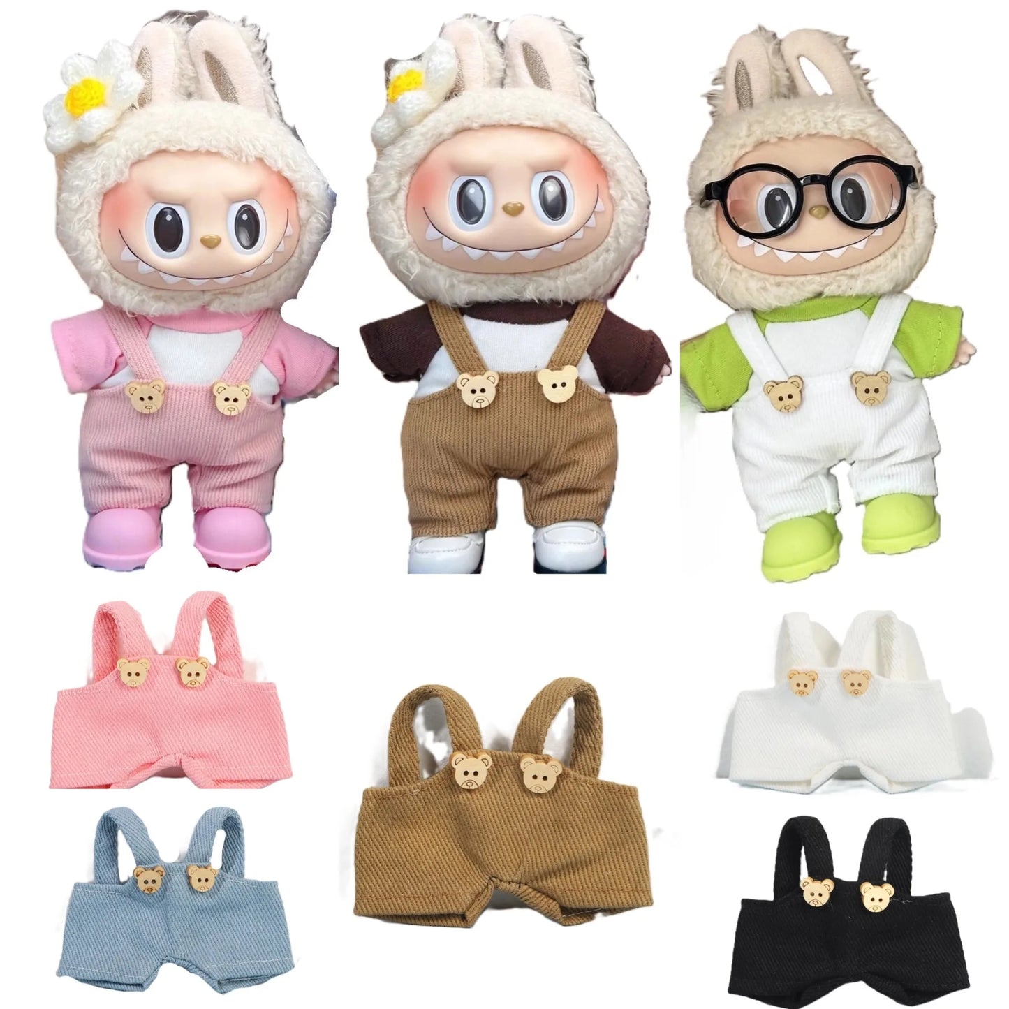 Labubu Clothes 17Cm Labubu Clothes Red Festive Attire Great Red Awakening Lion Clothes Dolls Accessories Labubu Ropa