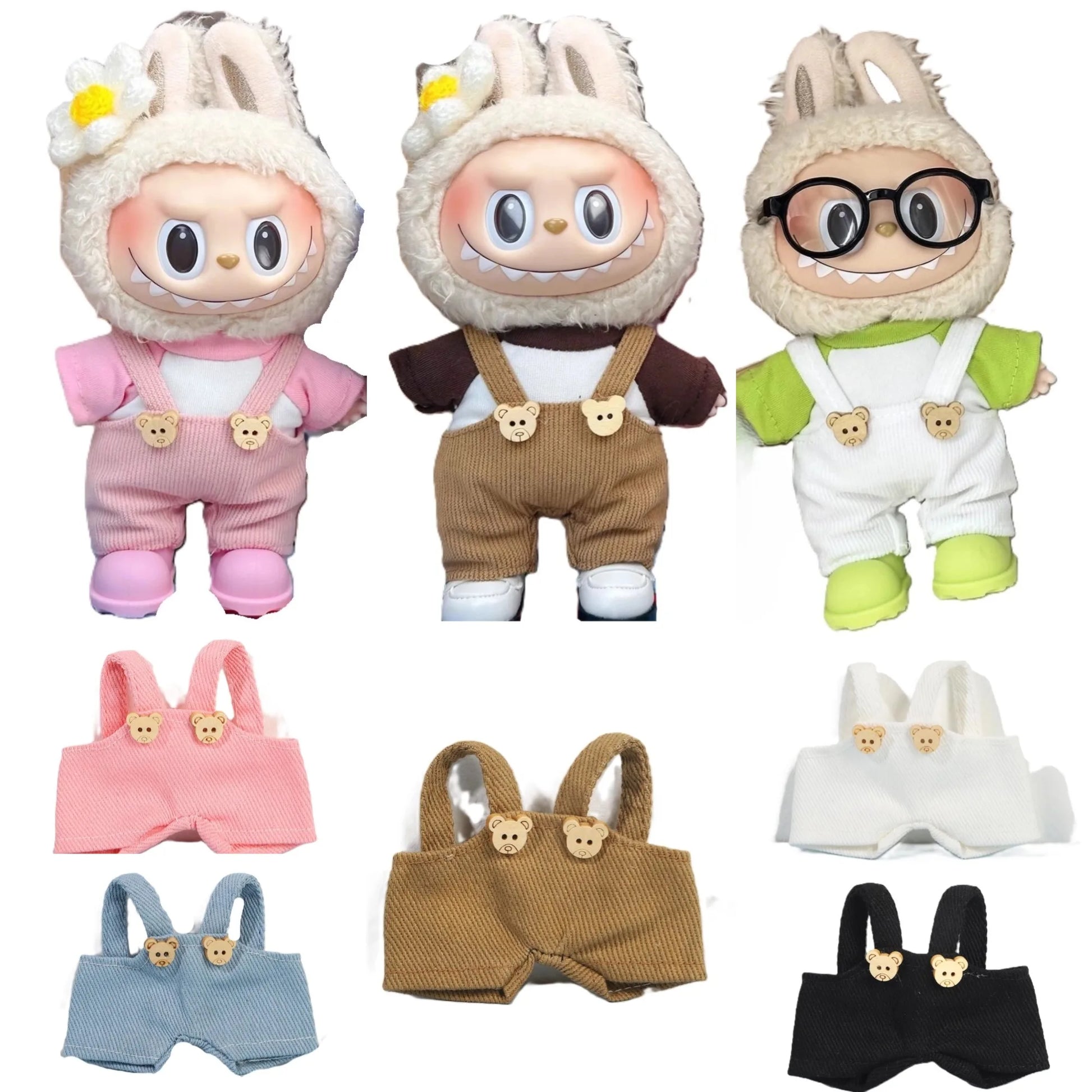 Labubu Clothes 17Cm Labubu Clothes Red Festive Attire Great Red Awakening Lion Clothes Dolls Accessories Labubu Ropa