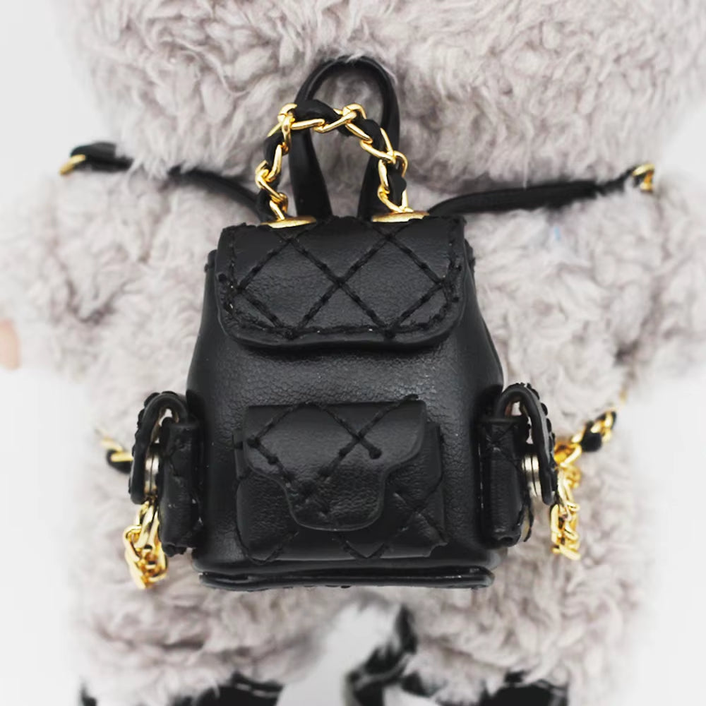 OB11 Bag (4*2.3Cm) ,For Labubu Macaron Upsetduck Liila and 15-20Cm Cotton Doll and 1/8 BJD Doll Backpack 1/12 BJD