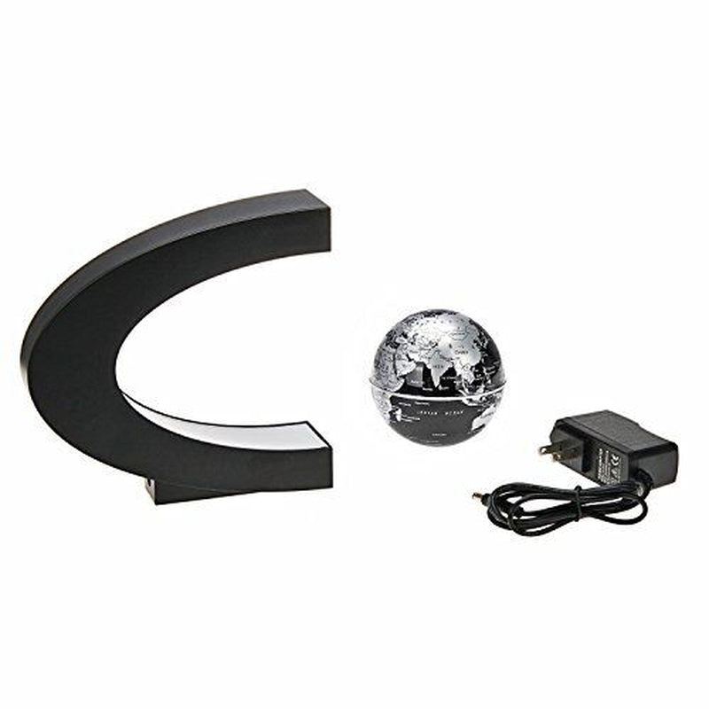 Estefanlo Floating Globe with LED Lights C Shape Magnetic Assorted Colors