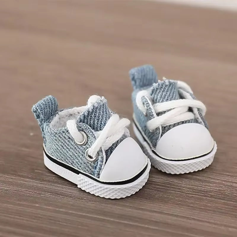 (Only Shoes)For LABUBU 17Cm Cotton Dolls Shoes Toys Casual Sports Shoes Dolls Accessories for Labubu Outfits