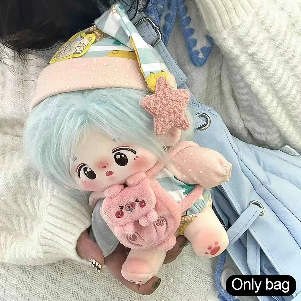 For 15-17Cm Labubu Backpack Handmade Outfit BJD Doll Bags Matching Doll Backpack Replacement Clothing Accessories