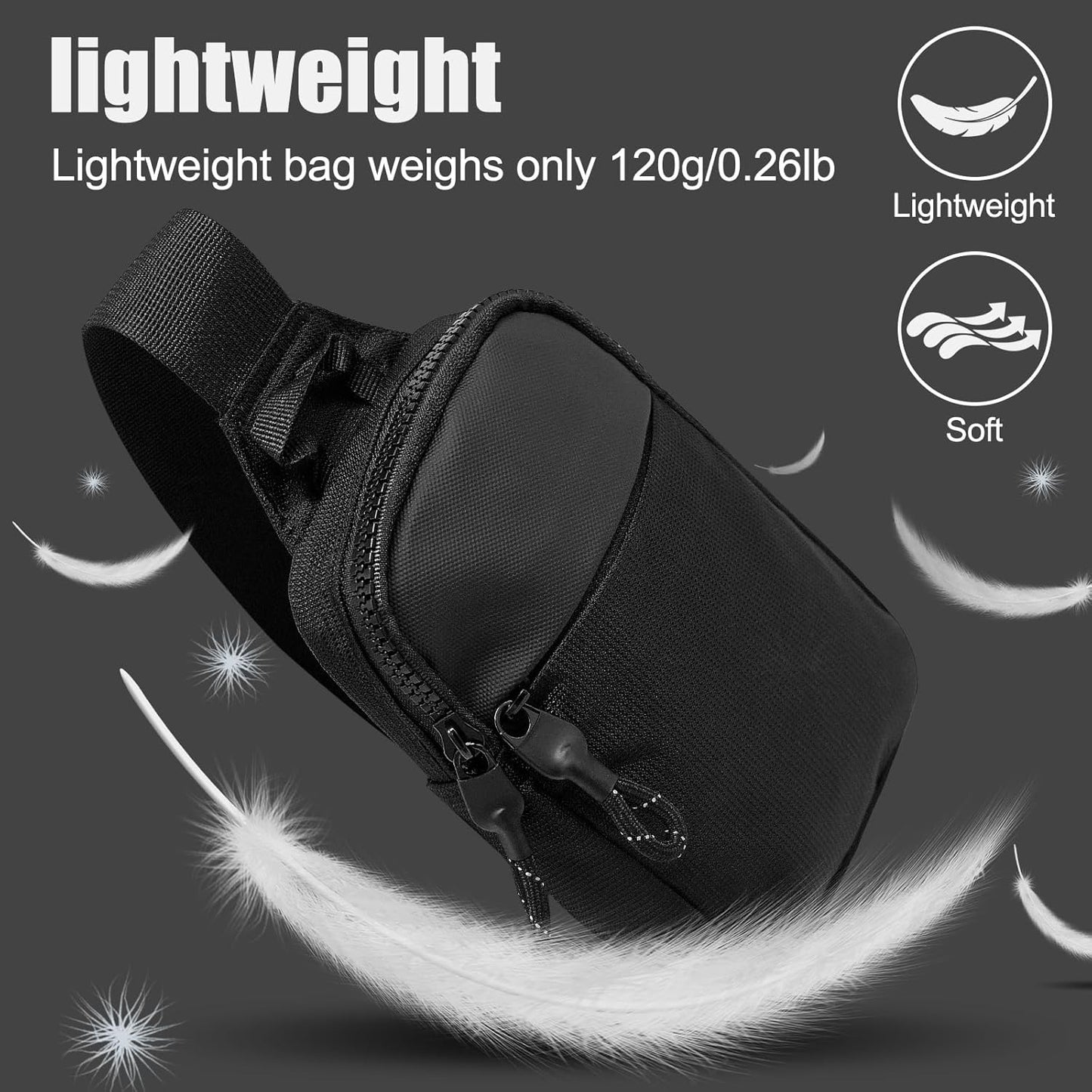 Mini Sling Bag Men Small Crossbody Bag Women Fanny Packs Casual Personal Pocket Bag Backpack Phone Chest Bag