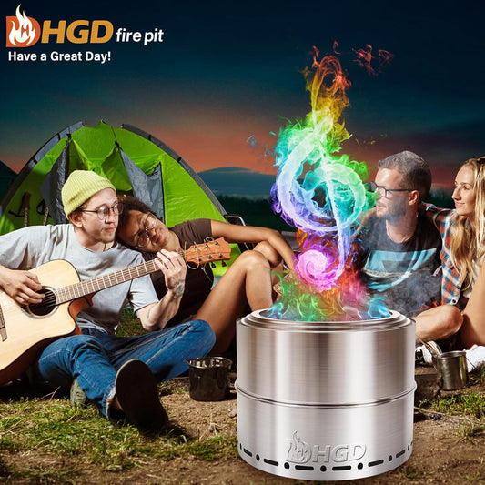 (6 Pack) Magic Campfire Fire Color Changing Packets for Fire Pit, Indoor/Outdoor Fireplace, Bonfire - Rainbow Magical Flame, Camping Accessory, Compatible with Wood