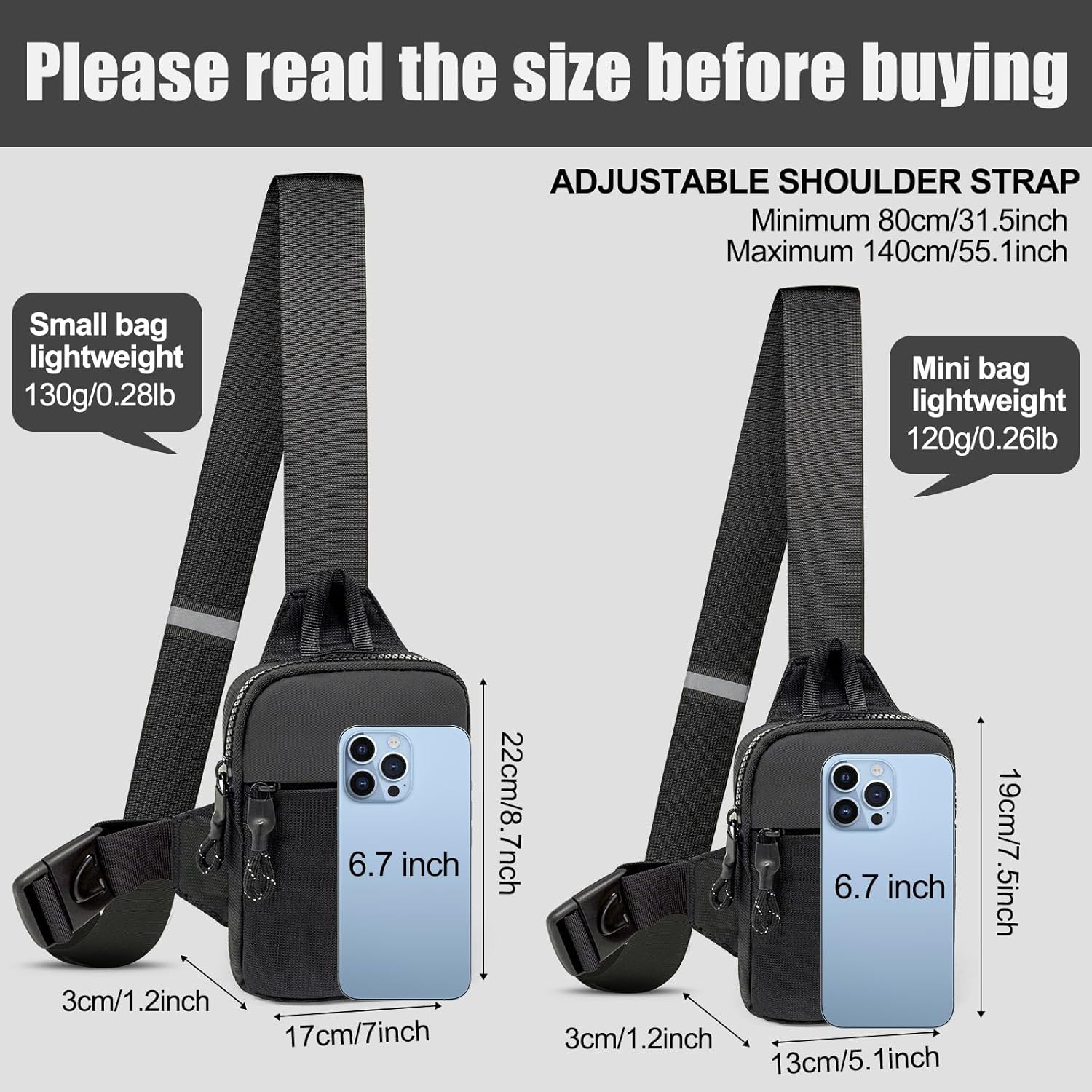 Mini Sling Bag Men Small Crossbody Bag Women Fanny Packs Casual Personal Pocket Bag Backpack Phone Chest Bag