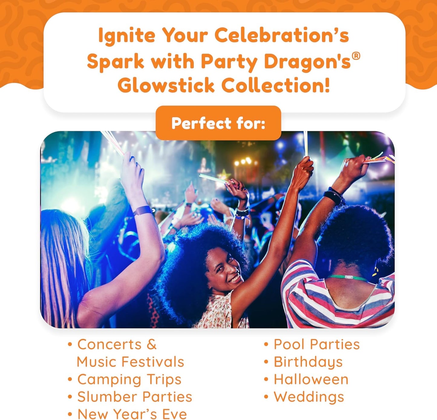 209Pcs Glow Sticks Bulk Party Pack Includes 100 8" Glow Sticks and 109 Accessories, with Bonus Connectors for Glow Sphere and Eye Glasses, for Party Festivals Rave Halloween