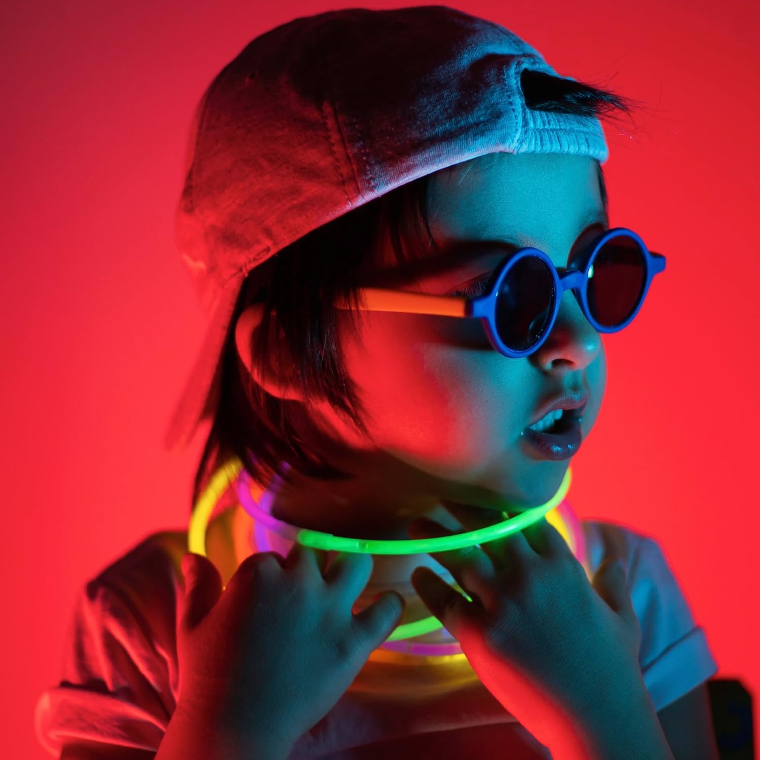 209Pcs Glow Sticks Bulk Party Pack Includes 100 8" Glow Sticks and 109 Accessories, with Bonus Connectors for Glow Sphere and Eye Glasses, for Party Festivals Rave Halloween