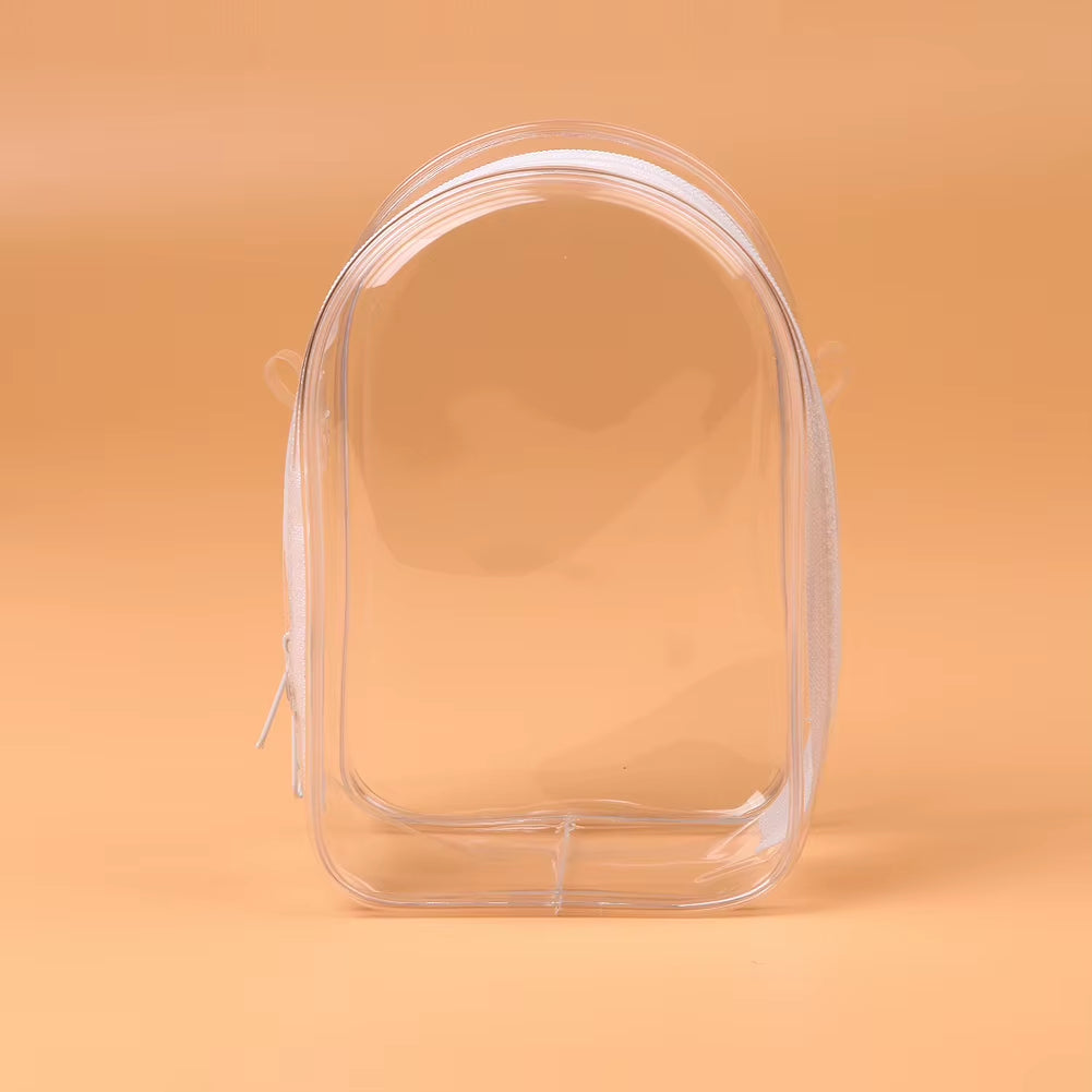 Labubu Sitting Party Cotton Doll Shoulder Bag - Stylish PVC Storage & Dustproof Walk Bag (15cm)