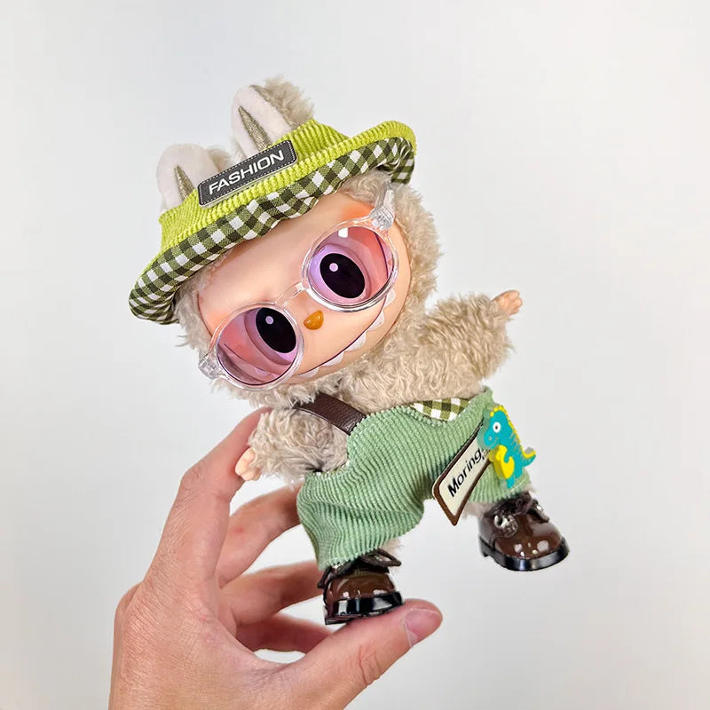 The First Second and Third Generation Labubu Baby Clothes 17Cm Labubu Plush Toy Pendant Clothes Replace Cute Fashionable Suit