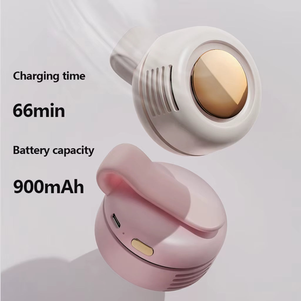 Handheld Neck Neck Mini Fan Portable Neck Fan Neck Cooler Clip Fan Mini Fan Neck Fan USB Rechargeable Hands Free Electric