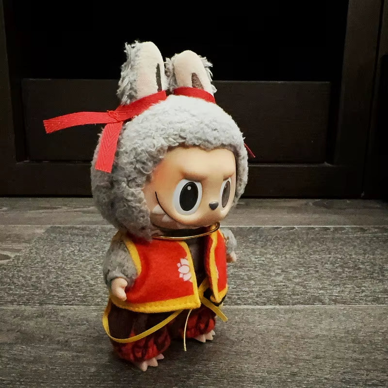 Clothes for Labubu 17Cm II Idol Dolls Sitting Party the Monster Outfit Accessories Clothing DIY Gift Nezha Qiankun Circle