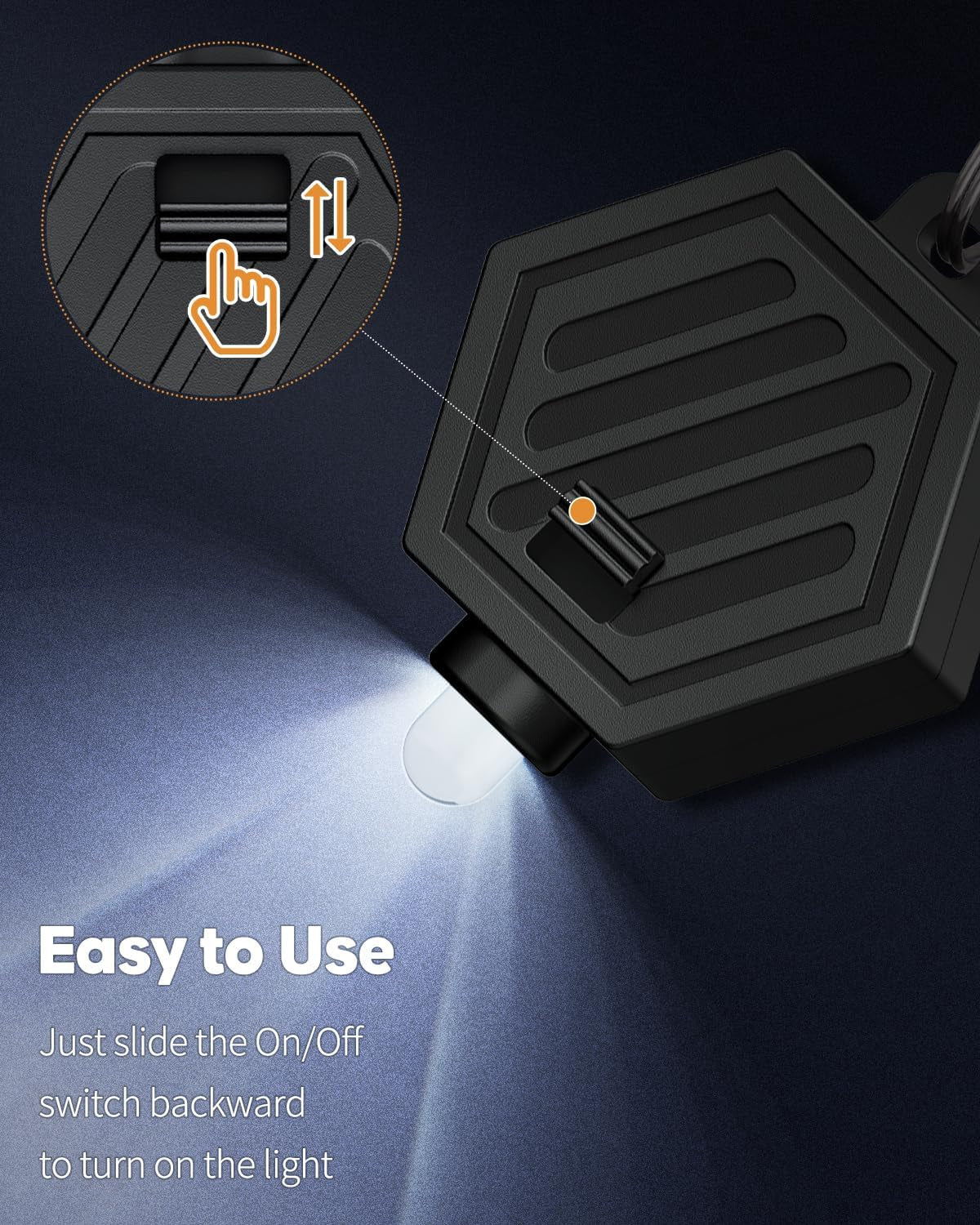 5 Pack LED Keychain Flashlight Mini LED Keychain Light 12 Lumen Portable Ultra Bright Battery Powered Key Ring Torch for Outdoor Camping Party Hiking and Emergency Lighting