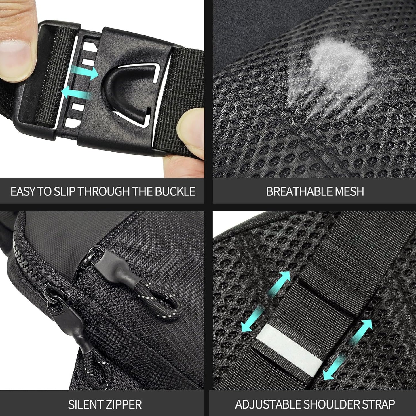 Mini Sling Bag Men Small Crossbody Bag Women Fanny Packs Casual Personal Pocket Bag Backpack Phone Chest Bag