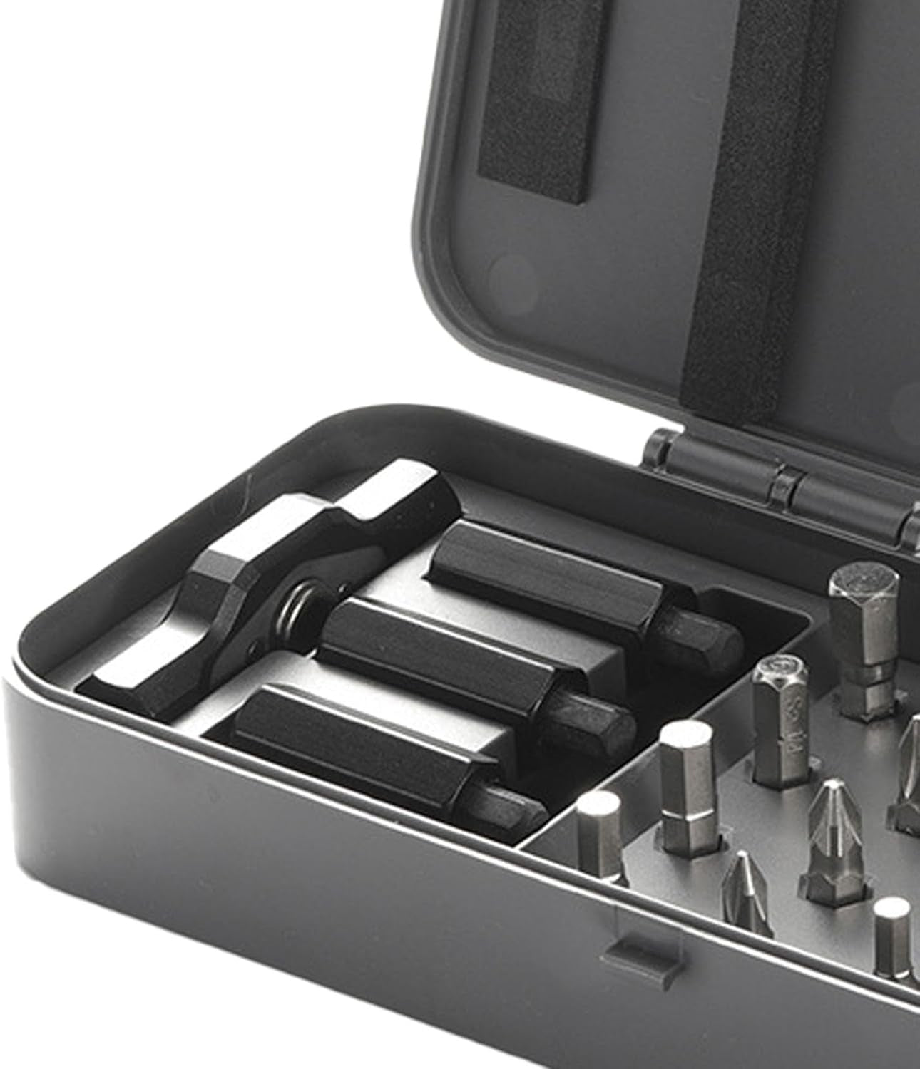 24 in 1 Magnetic Ratchet Screwdriver Bit Set, Multi Bit Tool Kit with Cr Mo Alloy Bits Magnetic Drive 58 Tooth Ratchet Handle for Electronics Furniture Repair More