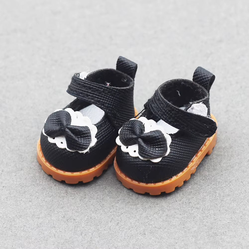 For Labubu Doll’s Shoes 4X1.8Cm Multiple Styles DIY for Labubu Doll Leather Cloth Shoes Replacement Dolls Accessories