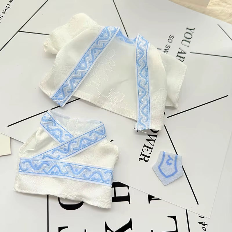 Clothes for Labubu 17Cm II Idol Dolls Sitting Party the Monster Outfit Accessories Clothing DIY Gift Nezha Qiankun Circle