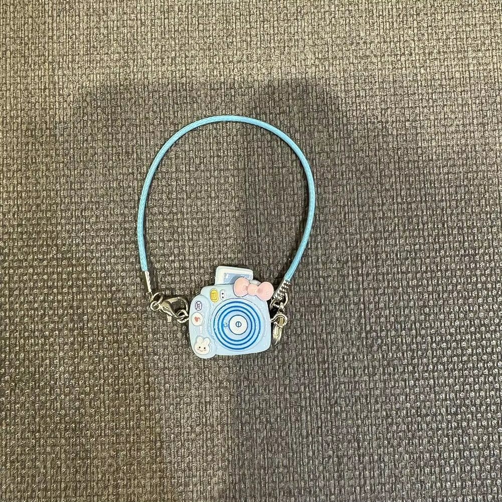 Mini DIY Camera Dress up Plush Toy for 17Cm Labubu Doll Accessories Dollhouse Hanging Neck Accessories Dollhouse Pendant