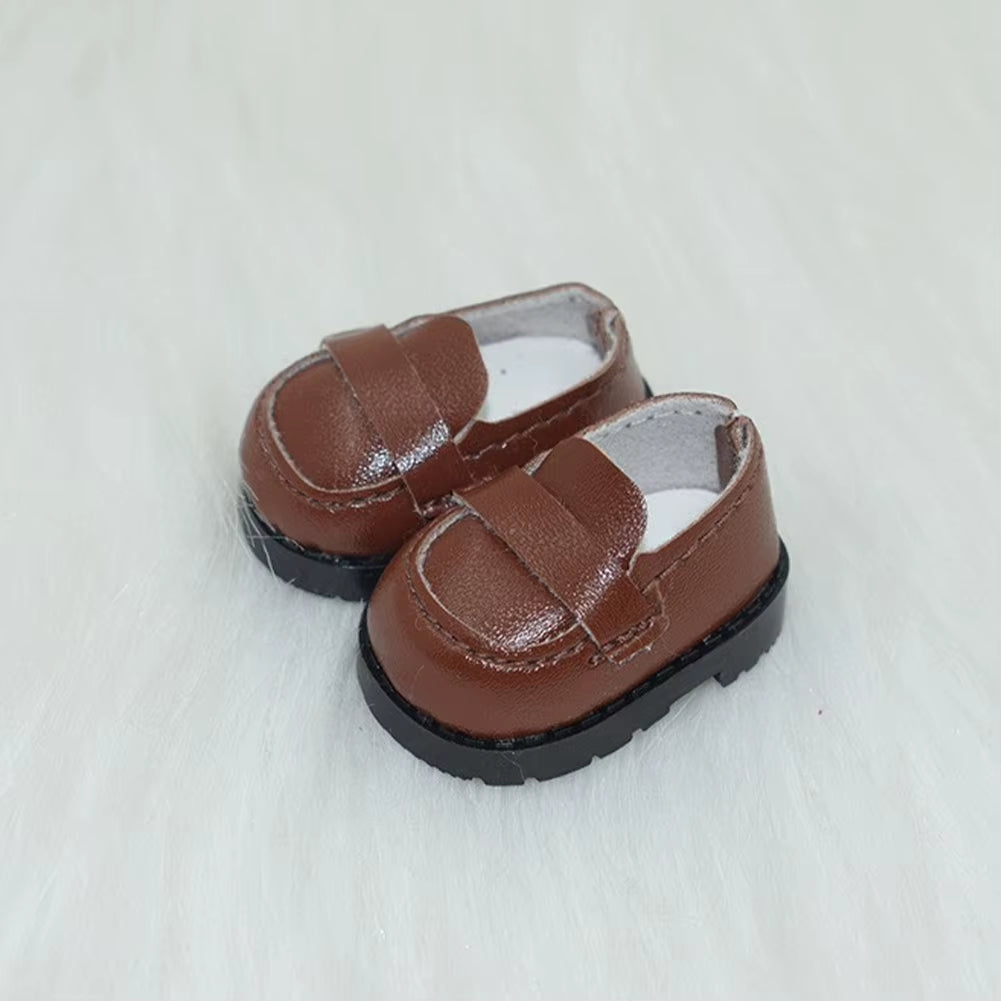 For Labubu Doll’s Shoes 4X1.8Cm Multiple Styles DIY for Labubu Doll Leather Cloth Shoes Replacement Dolls Accessories