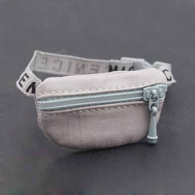 17Cm V1 V2 Labubu Crossbody Bag Cute 1/6 1/8 1/12 BJD Dolls DIY Waist Bags Cute 15Cm Idol Plush Doll Accessories Belt Bag Gift
