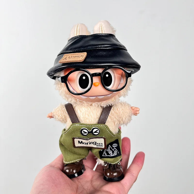 The First Second and Third Generation Labubu Baby Clothes 17Cm Labubu Plush Toy Pendant Clothes Replace Cute Fashionable Suit