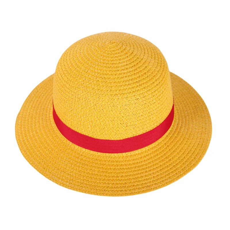 Straw Hat Anime Cosplay Prop Luffy Cap Role Play Stage Performance Accessories Adult Unisex Sunshade Hat