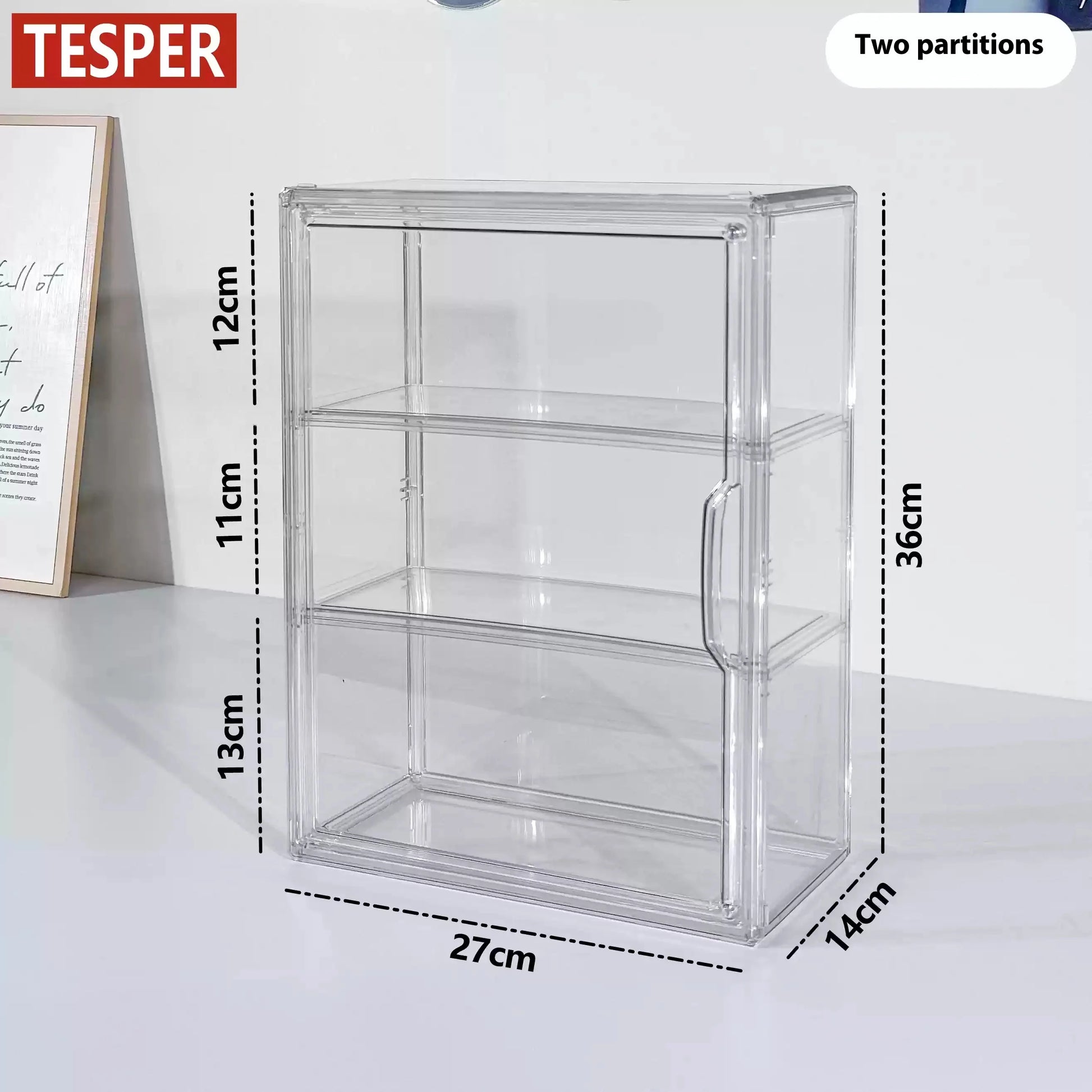 1/2/3 Layers Labubu Storage Box Transparent Acrylic Display Boxes Doll Organizer Desktop Dustproof Cabinet Home Storage