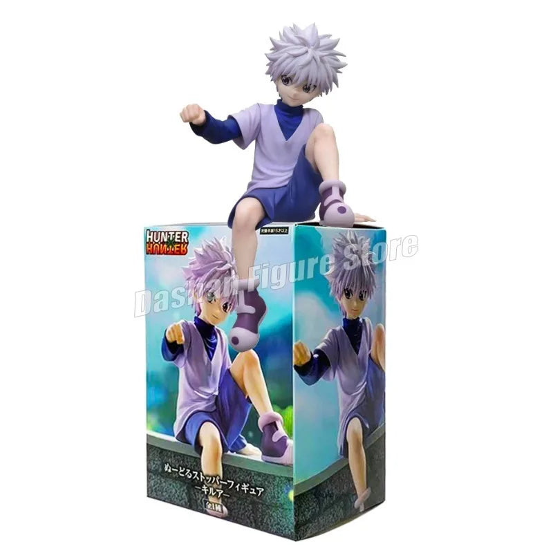 Hunter×Hunter Gon Killua Action Figure Noodle Stopper Model Toys Decorations GON·FREECSS Killua Zoldyck Figurine Car Ornaments