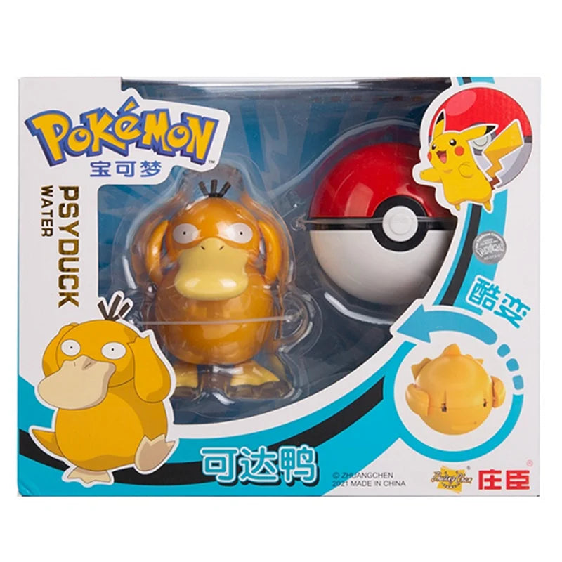 About Pokemon Anime Figure Charizard Pikachu Gyarados Pocket Monster Figure Pokeball Action Deformation Toy Model Children Gift