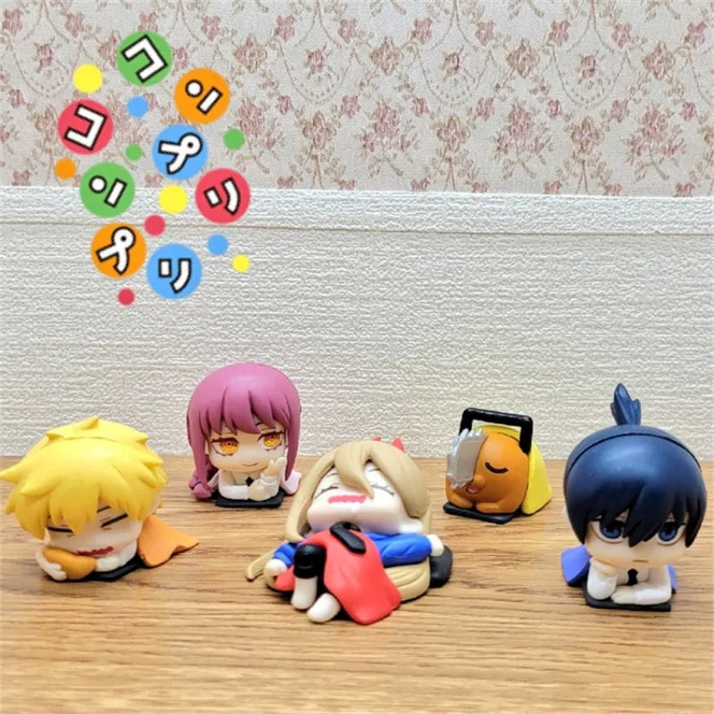 Chainsaw Man Figurines Pochita Denji Makima Power Doll Model Action Anime Figure Cute Japanese Cartoon Ornaments Statues Gift