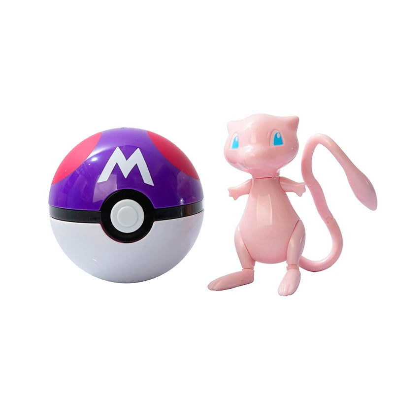 About Pokemon Anime Figure Charizard Pikachu Gyarados Pocket Monster Figure Pokeball Action Deformation Toy Model Children Gift