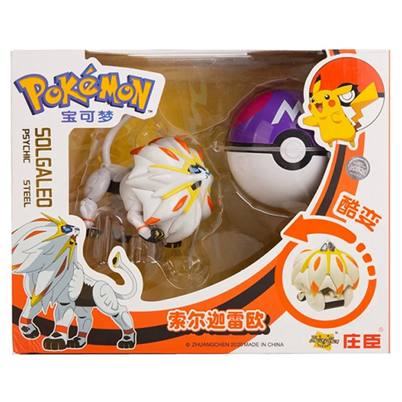 About Pokemon Anime Figure Charizard Pikachu Gyarados Pocket Monster Figure Pokeball Action Deformation Toy Model Children Gift