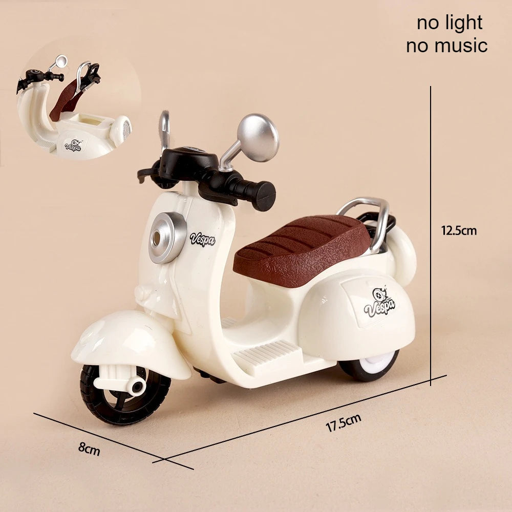 Labubu Doll Mini Electric Motorcycle,Labubu Doll Accessories, Fun Cute Doll Toys,With Lights and Music,Diy Kid Christmas Gift