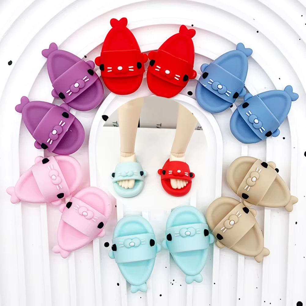 Adorable 17cm Labubu Shark Slippers - Perfect Kpop EXO DIY Gift for Girls!