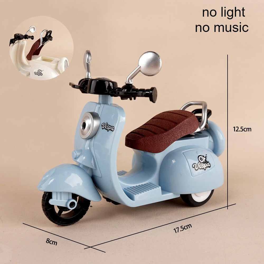 Labubu Doll Mini Electric Motorcycle,Labubu Doll Accessories, Fun Cute Doll Toys,With Lights and Music,Diy Kid Christmas Gift