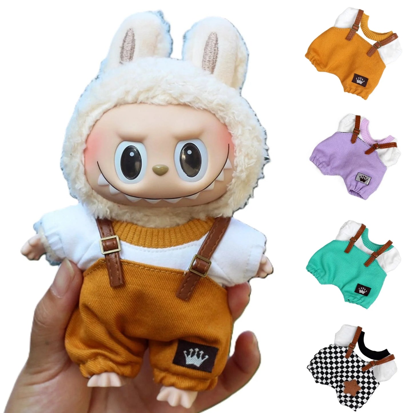 Labubu Clothes 17Cm Labubu Clothes Red Festive Attire Great Red Awakening Lion Clothes Dolls Accessories Labubu Ropa