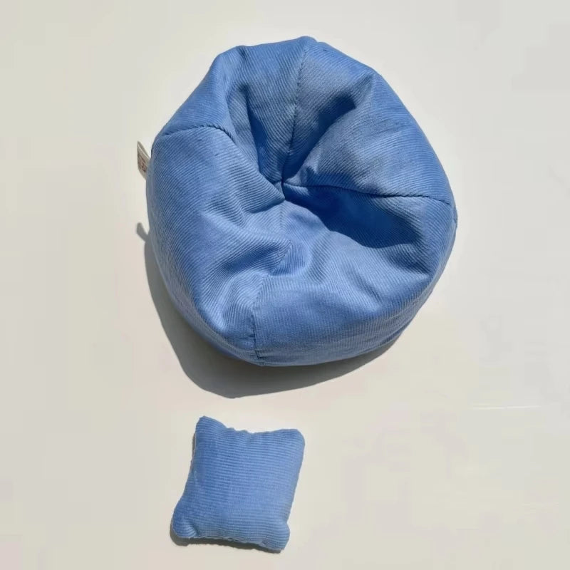 Labubu Doll Sofa for V1 V2 V3 Plush Doll Lazy Sofa DIY Clothing Accessories Soft Sofa Bed Children'S Toys Birthday Gift