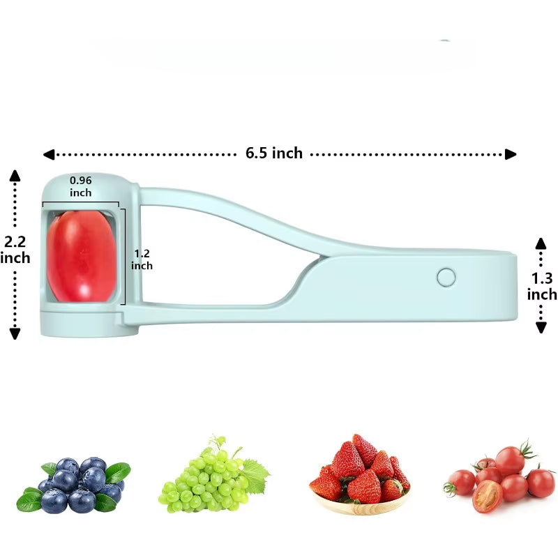 Tomato Slicer Cutter Grape Tools Cherry Fruit Salad Splitter Artifact for Toddlers Kitchen Accessories for Baby Fruit Cut Gadget