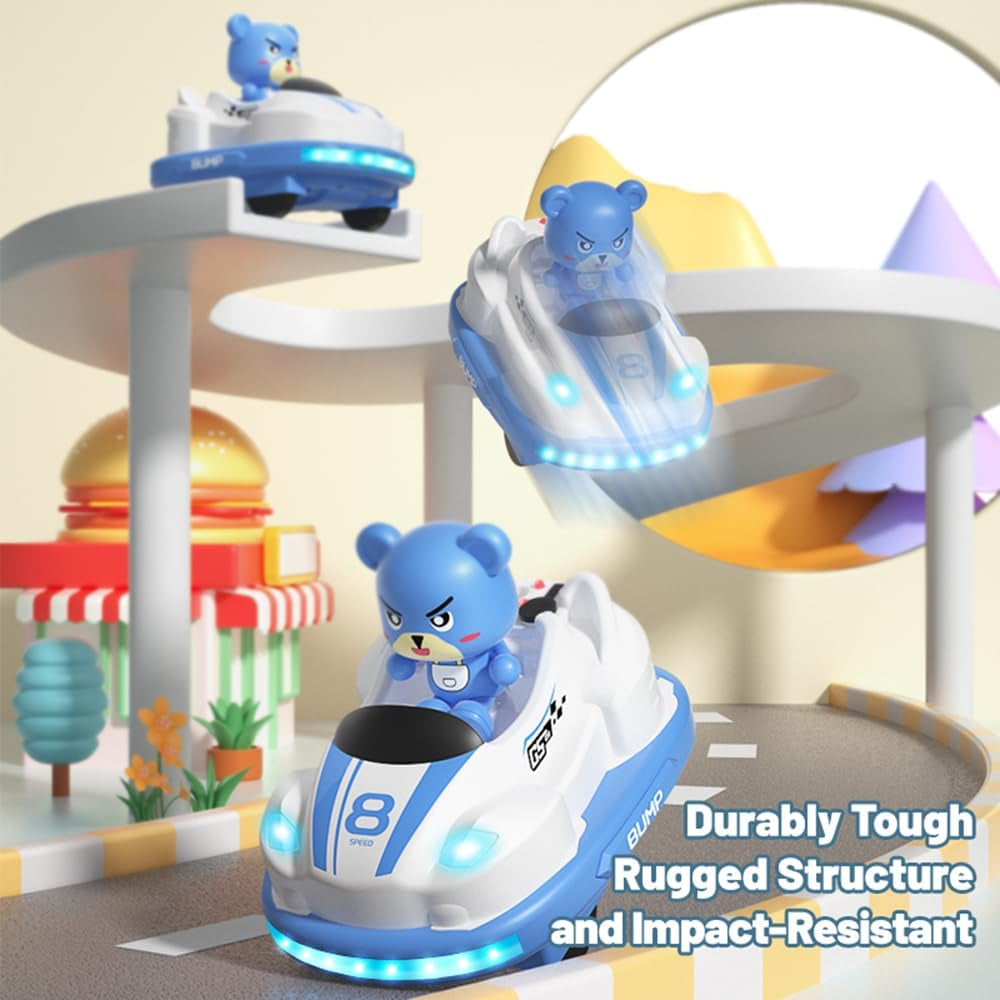 Remote Control Bumper Cars for Teens, RC Battle Ejecting Bumper Car Set, Gesture Sensing RC Stunt Car with Spray, Lights & Music, Birthday Xmas Gifts