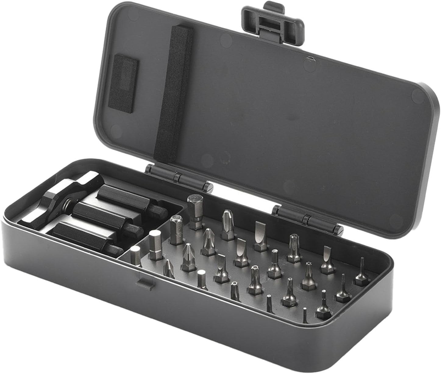 24 in 1 Magnetic Ratchet Screwdriver Bit Set, Multi Bit Tool Kit with Cr Mo Alloy Bits Magnetic Drive 58 Tooth Ratchet Handle for Electronics Furniture Repair More