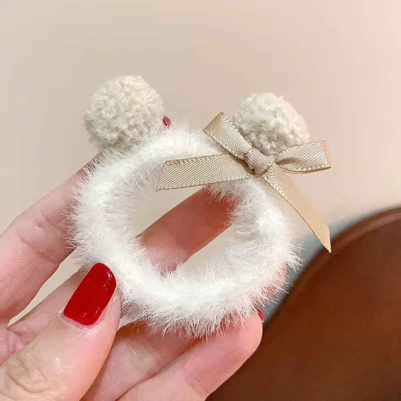 17Cm Labubu Doll Clothes Macaron Sitting Party Christmas Checkered Plush Cloak Clothes Labubu V2 Clothes Christmas Costumes