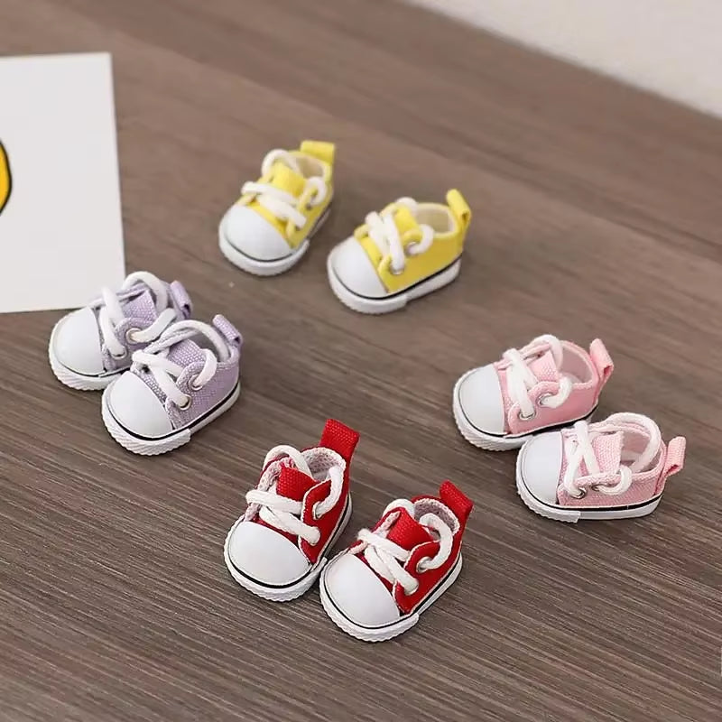 (Only Shoes)For LABUBU 17Cm Cotton Dolls Shoes Toys Casual Sports Shoes Dolls Accessories for Labubu Outfits
