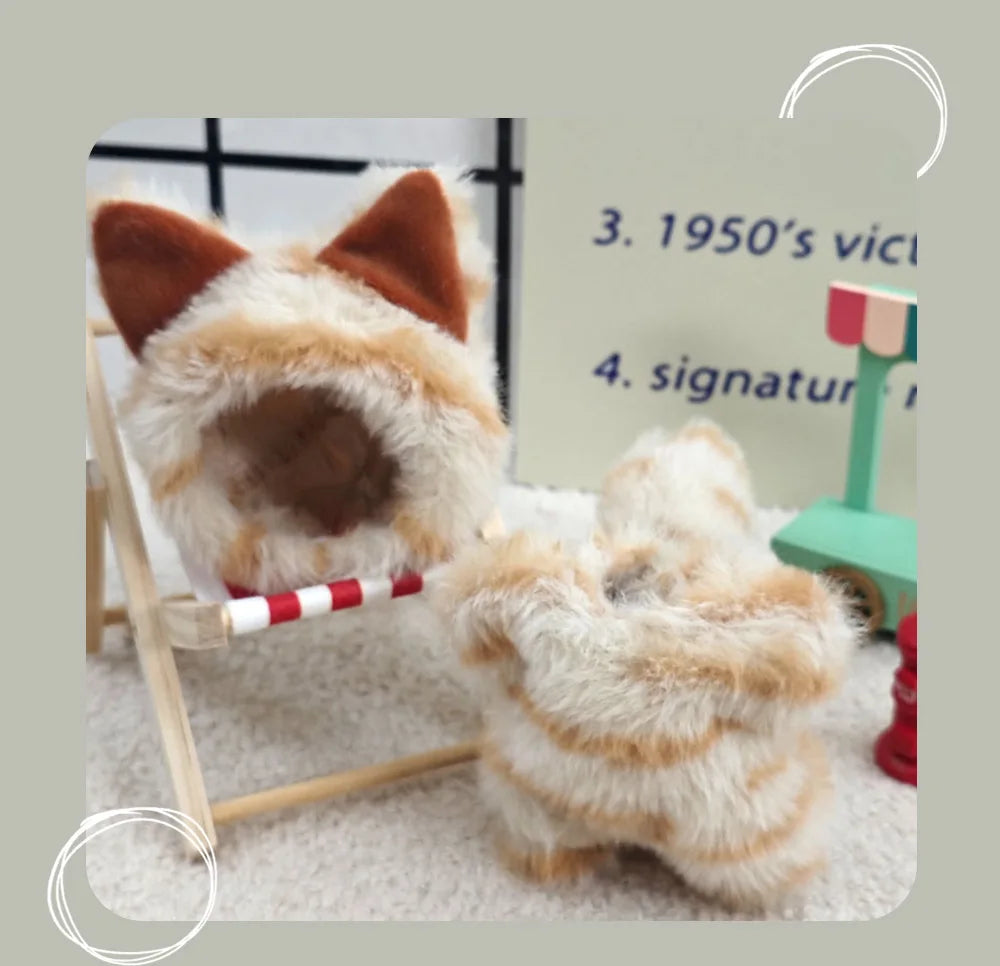 In-Stock Labubu Doll Clothes Vinyl Labubu 17Cm Doll Cute Changeable Dress Plush Set Doll