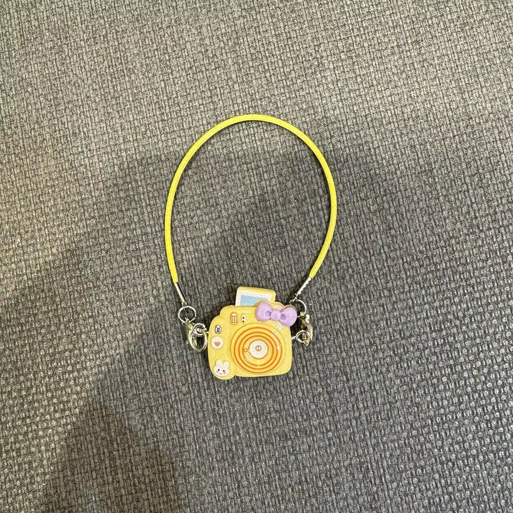 Mini DIY Camera Dress up Plush Toy for 17Cm Labubu Doll Accessories Dollhouse Hanging Neck Accessories Dollhouse Pendant