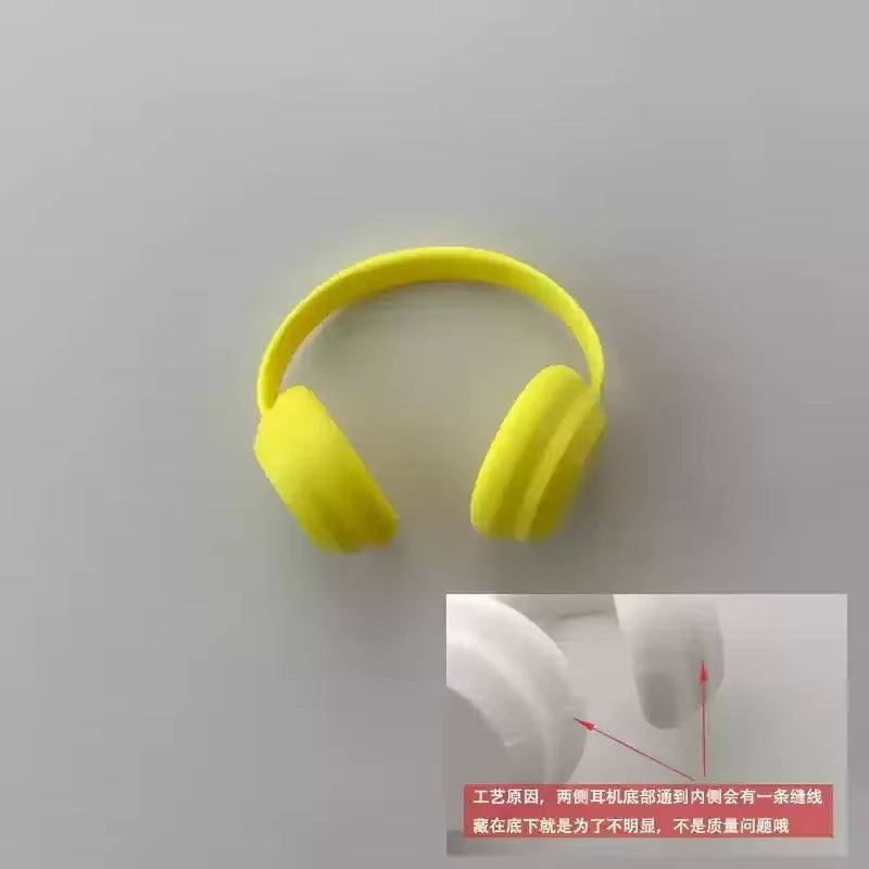 Labubu Accessories：17Cm Labubu Fashion Earphone Accessories 10Cm Cotton Doll Earphones Macaron Color Doll Earphones